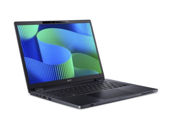 Acer TravelMate P4 14 TMP414-53-G2-TCO - Conception de charnière à 180 degrés - Intel Core 7 - 150U / jusqu'à 5.4 GHz - Win 11 Pro - Intel Graphics - 16 Go RAM - 512 Go SSD NVMe - 14" 1920 x 1200 - Gigabit Ethernet - Wi-Fi 6E, Bluetooth - bleu ardoise - c