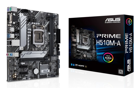 ASUS PRIME H510M-A - Carte-mère - micro ATX - Socket LGA1200 - H510 Chipset - USB 3.2 Gen 1 - Gigabit LAN - carte graphique embarquée (unité centrale requise) - audio HD (8 canaux)