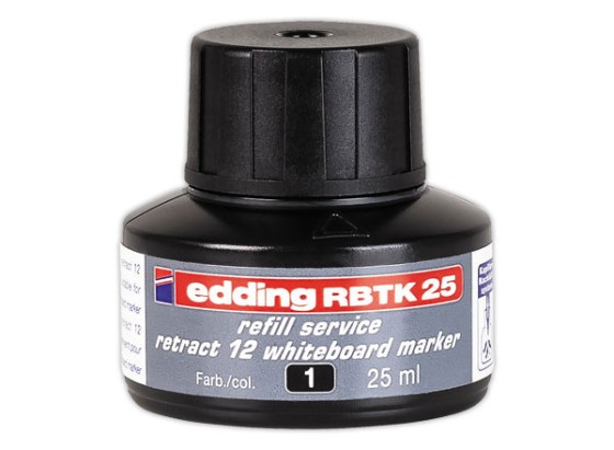 1 Recharge d'encre noire pour marqueur rétractable pour tableaux blancs