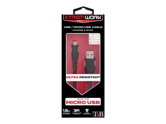1 XTREM WORK - Câble USB 2.0/Micro USB 1,5 m