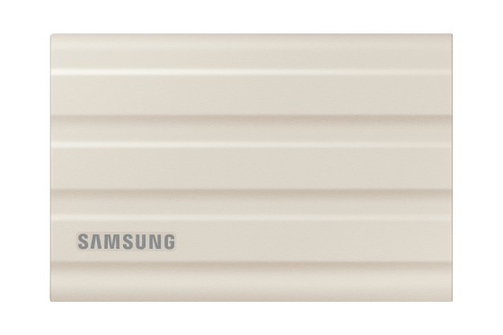 Samsung T7 Shield MU-PE1T0K - SSD - chiffré - 1 To - externe (portable) - USB 3.2 Gen 2 (USB-C connecteur) - AES 256 bits - beige
