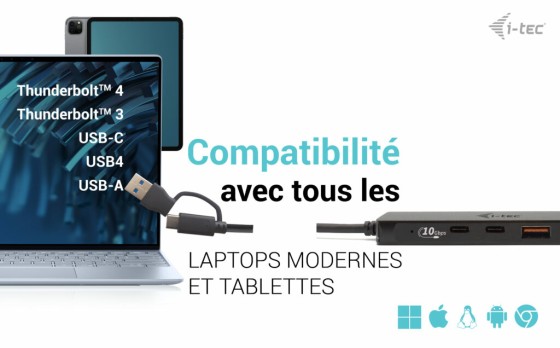 I-TEC USB-C Metal HUB 2xUSB 3.0 2xUSB-C 5Gbps without power adapter ideal for Notebook Ultrabook Tablet PC