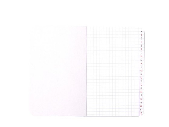 1 Répertoire piqûre Calligraphe 9x14 cm,5x5, 70g, 96 pages
