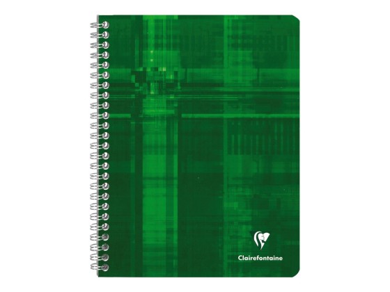 1 Cahier spirale Clairefontaine 90g, 17x22 cm, 100 pages, seyes