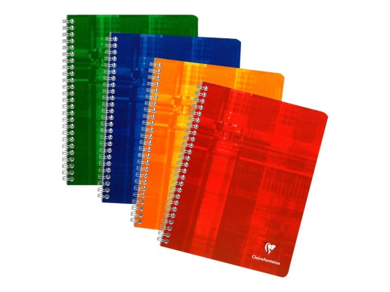 1 Cahier spirale Clairefontaine 90g, 17x22 cm, 100 pages, seyes