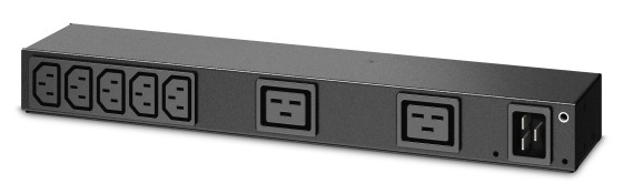 Rack PDU, Basic, 0U/1U, 100-240V/20A, 220-240V/16A, (7) C13, (2) C19