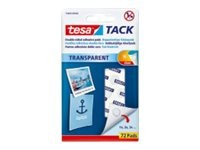 1 72 pastilles adhésives transparentes TESA