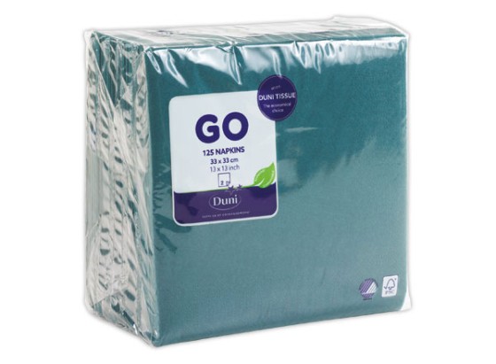 1 Sachet de 125 Serviettes ouate double épaisseur 33x33 cm