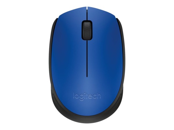 LOGITECH M171 Mouse right and left-handed wireless 2.4 GHz USB wireless receiver black blue