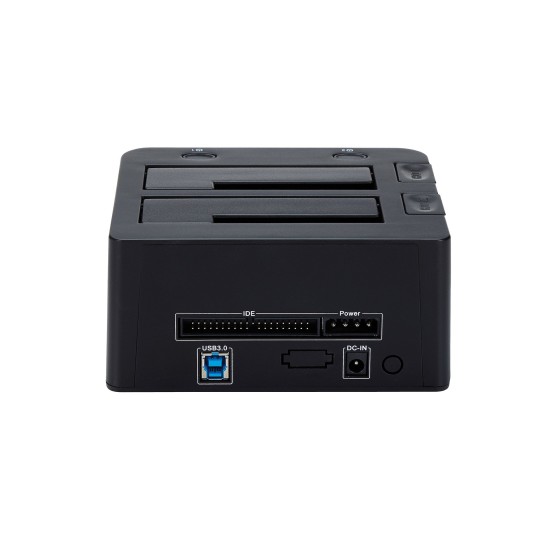 StarTech.com Dock Disque Dur USB 3.0 2 Baies, Docking Station SATA/IDE - Contrôleur de stockage - 2.5", 3.5" - ATA / SATA 6Gb/s - USB 3.0 - noir - pour P/N: SVA12M5NA
