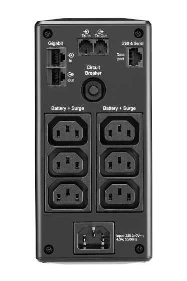 APC Back UPS Pro BR 650VA 6 Outlets AVR LCD Interface