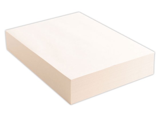 1 Carton de 5 Ramettes 500f. papier blanc A3 80g 100% recyclé faible blancheur