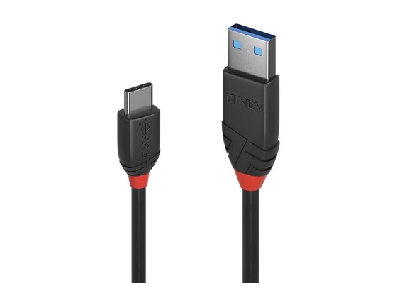 Lindy 36916 câble USB USB 3.2 Gen 1 (3.1 Gen 1) 1 m USB A USB C Noir