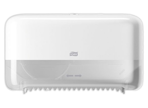 1 Distributeur double papier toilette Tork TWIN Midsize T7 blanc
