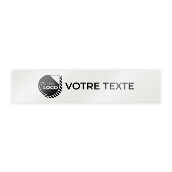 CACHE PLAQUE A PERSONNALISER - PVC + CROCHETS - 52x11cm VENDU EN LOTS