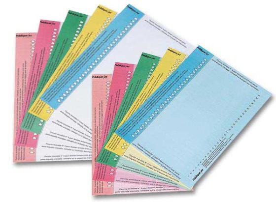 1 Sachet de 10 Planches d'étiquettes n°8 pour armoireavec porte-étiquette tradi.