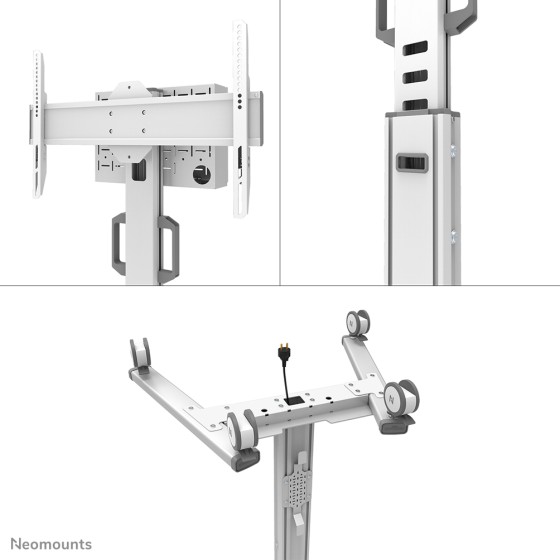 NEOMOUNTS FL50S-825WH1 Support au sol mobile pour écran 37-75p - TÜV