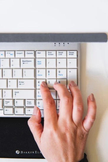 BakkerElkhuizen UltraBoard 960 clavier Bureau USB AZERTY Français Gris clair, Blanc