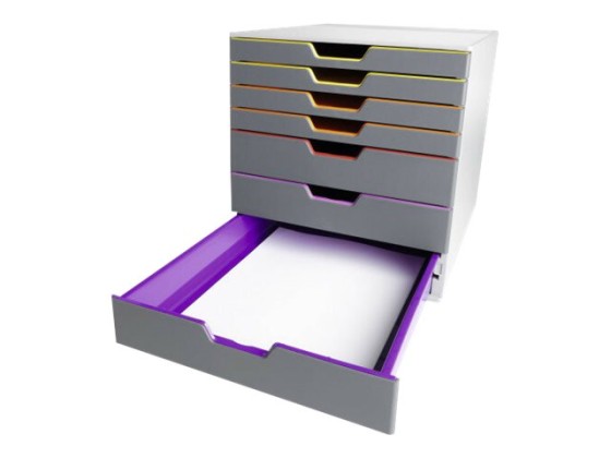 1 Module de classement 7 tiroirs  VARICOLOR gris
