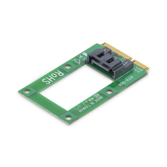 StarTech.com Adaptateur mSATA vers DD / SSD SATA 2,5" ou 3,5" - Carte Convertisseur Mini SATA à SATA pour DD / SSD - Contrôleur de stockage - 1 Canal - mSATA - SATA 6Gb/s