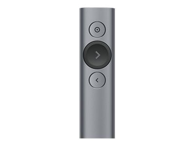 LOGITECH Spotlight Presentation remote control 3 buttons slate