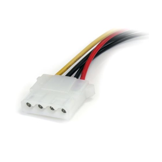 StarTech.com Cable adaptateur d'alimentation SATA 15 cm vers LP4 - F/M - Adaptateur secteur - alimentation SATA (M) pour alimentation interne 4 plots (F) - 15 cm - noir - pour P/N: 25S22M2NGFFR, HSB225S3R, S322M225R, SAT2M2NGFF25, SAT32MSAT257, SATSASBP42