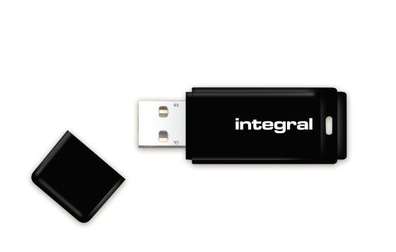 Integral - Clé USB - 16 Go - USB 2.0 - noir
