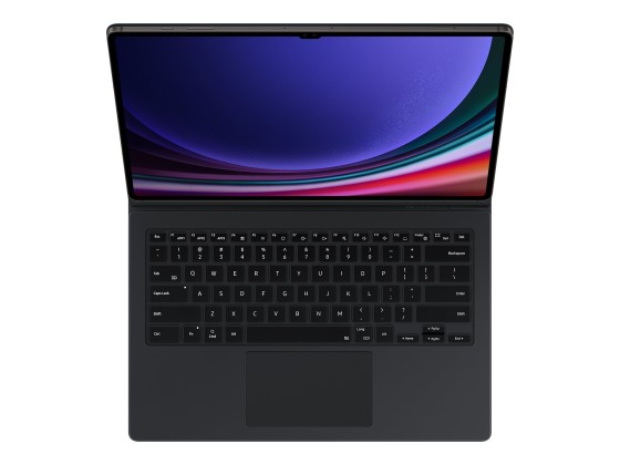 Samsung EF-DX915 - Clavier et étui (couverture de livre) - avec pavé tactile - rétroéclairé - POGO pin, Bluetooth - noir clavier, noir étui - pour Galaxy Tab S9 Ultra