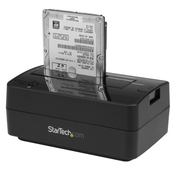StarTech.com Station d'accueil USB 3.1 (USB-A, USB-C) ou eSATA pour disque dur / SSD SATA de 2,5"/3,5" - Câbles USB-A et USB-C intégrés - Station d'accueil HDD - baies : 1 - 2.5", 3.5" - SATA 6Gb/s - eSATA, USB 3.1 (Gen 2) - noir