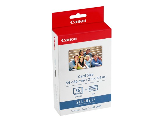 Canon Jeu d'encre couleur et de papier au format 54 x 86 mm KP-36IP, 36 feuilles