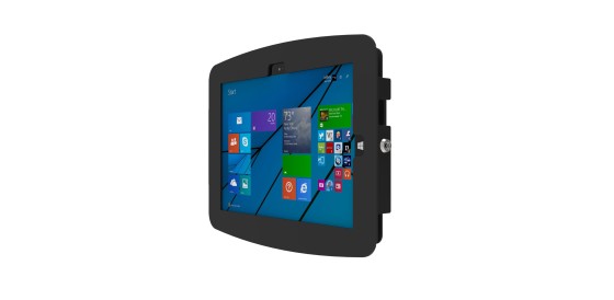 Compulocks Surface Pro 3-7 Support Boitier mural Space Blanc - Kit de montage (enceinte) - pour tablette - aluminium - noir - Taille d'écran : 12" - montable sur mur - pour Microsoft Surface Pro 3, Pro 4, Pro 5, Pro 6, Pro 7, Pro 7+