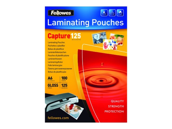 1 Boite de 100 Pochettes de plastification à chaud - A6 (10,5x14,8)- Epaisseur 2x125µ