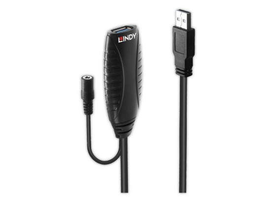 Lindy 43156 câble USB USB 3.2 Gen 1 (3.1 Gen 1) 10 m USB A Noir