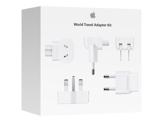 Apple World Travel Adapter Kit - Kit adaptateur de connecteur d'alimentation - pour MacBook, MacBook Air (Fin 2018, Mi-2019), with Retina display, MacBook Pro