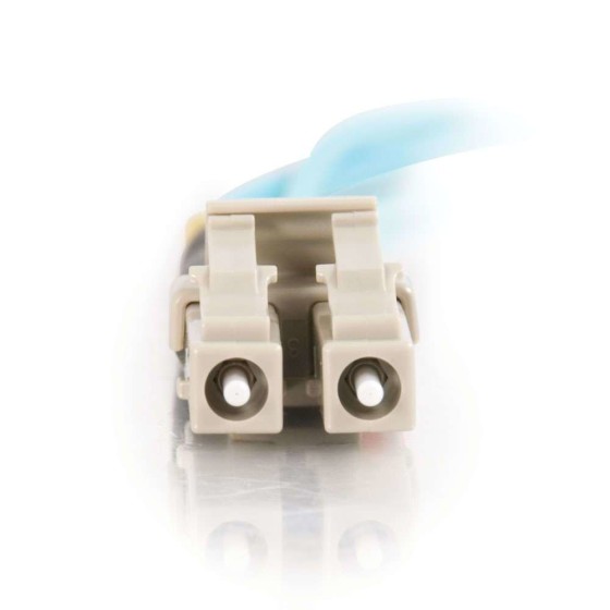 C2G LC-LC 10Gb 50/125 OM3 Duplex Multimode PVC Fiber Optic Cable (LSZH) - Câble réseau - LC multi-mode (M) pour LC multi-mode (M) - 10 m - fibre optique - duplex - 50 / 125 microns - OM3 - sans halogène - turquoise