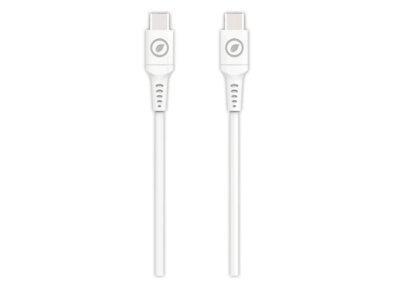 1 Câble de charge USB-C en plastique recyclé 1,2 m - Blanc