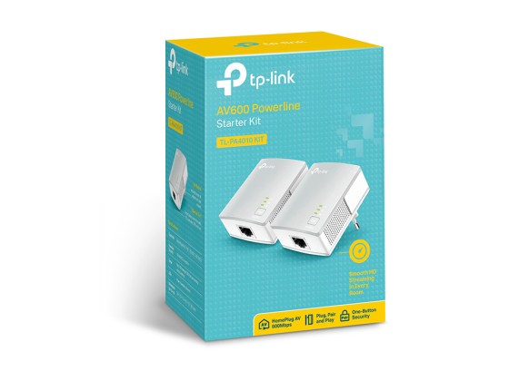 TP-LINK 500Mbps Nano Powerline Adapter Starter Kit Homeplug AV Multistreaming Plug and play 500Mbps powerline data rate Twin Pack