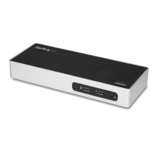 StarTech.com Station d'accueil USB 3.0 double affichage pour PC portable - Réplicateur de port - USB 3.0, GbE, HDMI et DVI / VGA (DK30ADD) - Station d'accueil - USB - DVI, HDMI - 1GbE - pour P/N: DK30A2DH, SVA20N2NEUA