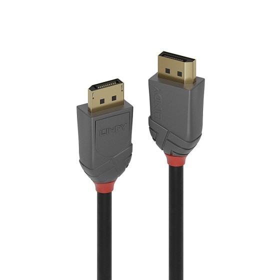 LINDY 10m DisplayPort 1.2 Cable Anthra Line DP Male to Male