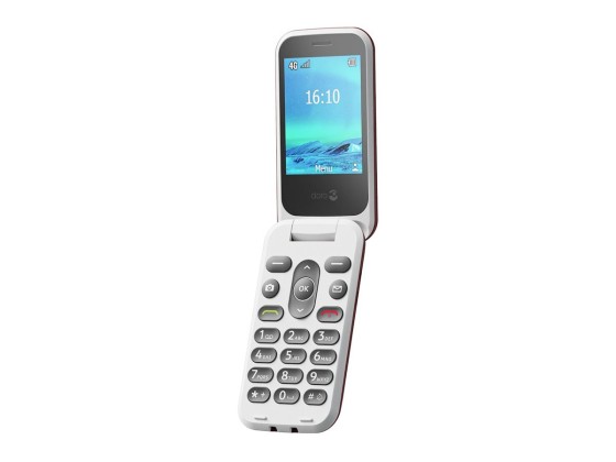 DORO 2820 - 4G téléphone de service / Mémoire interne 17 Mo - microSD slot - 320 x 240 pixels - rear camera 0,3 MP - rouge