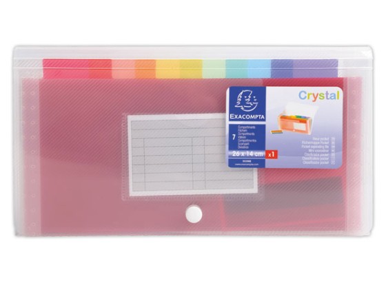 1 Trieur pocket PP 7 compartiments 14x26CRYSTAL
