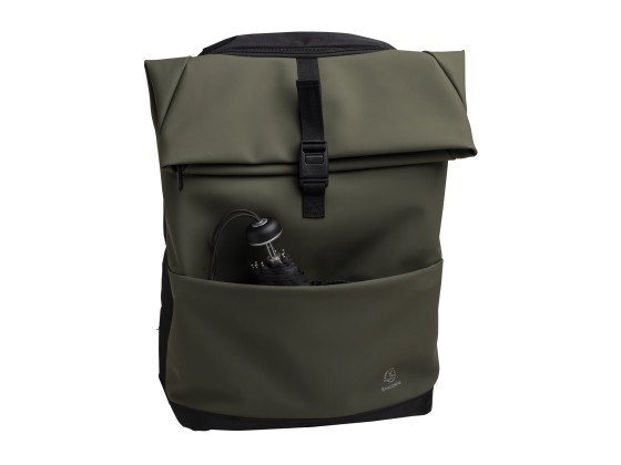 1 Sac à dos ordinateur Exactive Young 2 compartiments -  Vert Kaki