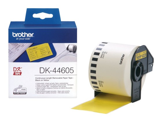 Brother DK-44605 printer label Yellow