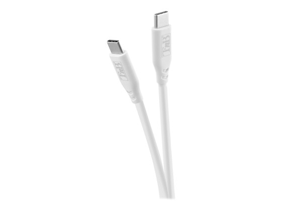 1 Câble USB-C/USB-C silicone - Blanc