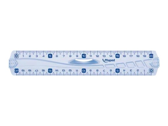 1 Double-décimètre - GEOMETRIC, en plastique recyclé