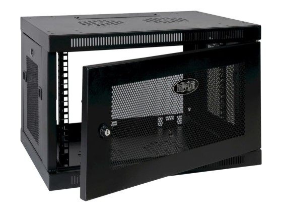 EATON TRIPPLITE SmartRack 9U Low-Profile Switch-Depth Wall-Mount Mini Rack Enclosure