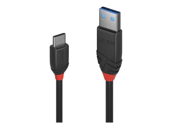 Lindy 36916 câble USB USB 3.2 Gen 1 (3.1 Gen 1) 1 m USB A USB C Noir