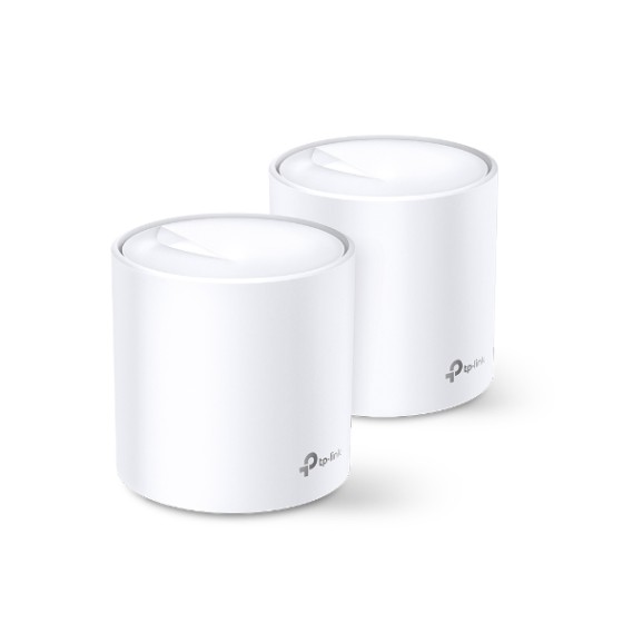 TP-LINK Deco X20 AX1800 Wi-Fi 6 Whole-Home Mesh WiFi System 2-pack 2xGbit RJ45 4xint. antenna MU-MIMO