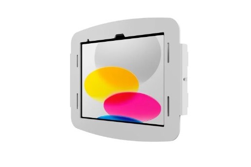 Compulocks iPad 10th-11th (A16) Gen Space Enclosure Wall Mount White - Kit de montage (support mural) - pour tablette - verrouillable - aluminium de haute qualité - blanc - Interface de montage : 100 x 100 mm - pour Apple 10.9-inch iPad (10ème génération)