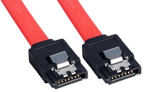 LINDY Internal SATA Latch Cable 1.0m 2x7 pin SATA plug